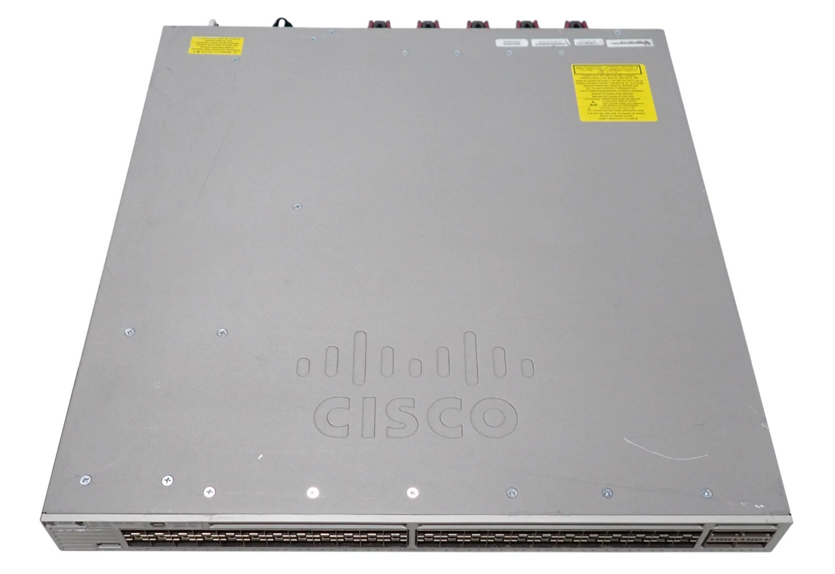 Cisco Catalyst WS-C3850-48XS-E 48x 1/10Gb SFP+ + 4x 40Gb QSFP+ F2B Switch