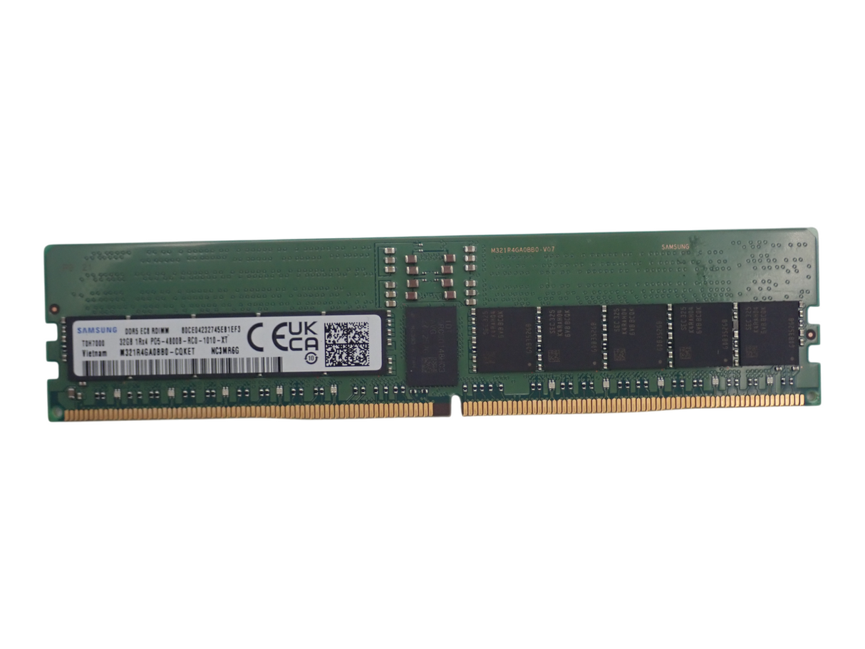 Samsung 32GB 1Rx4 PC5-4800B DDR5 ECC RDIMM EC8 Server Memory M321R4GA0BB0-CQK