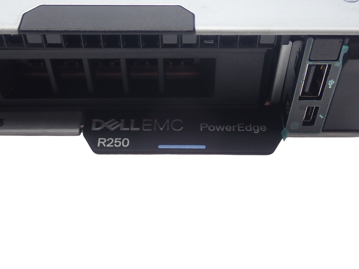 NEW Dell PowerEdge R250 Xeon E-2314 2.8GHz CPU 32GB RAM 1TB HDD H355 1U Server