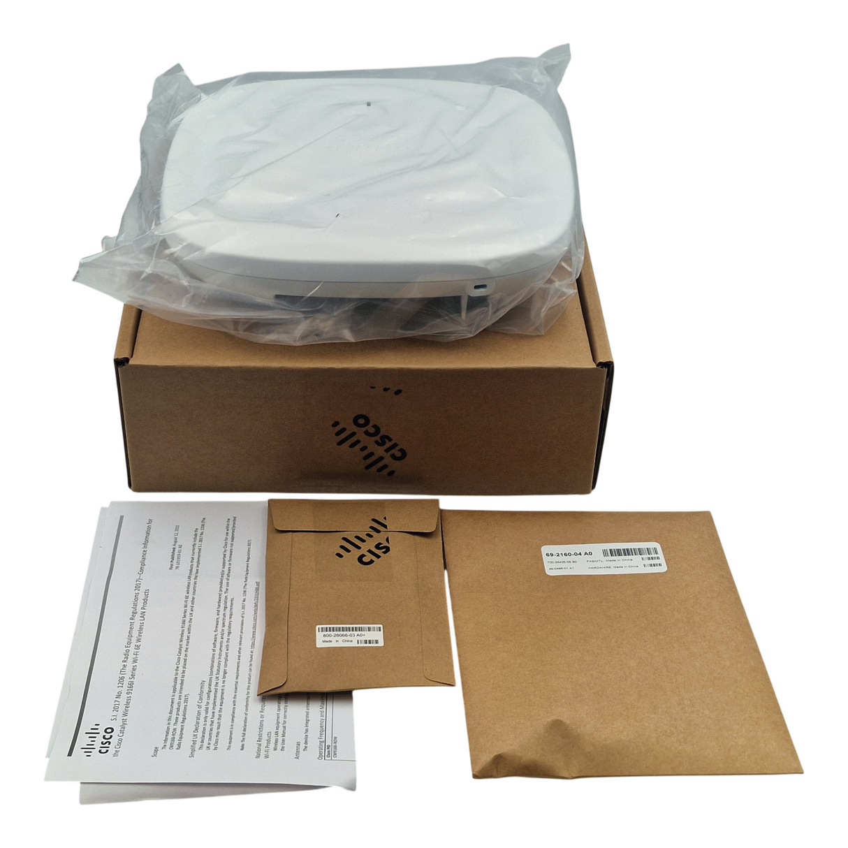New Cisco Catalyst CW9166I-ROW 4x4 Cloud Managed Wireless Access Point Open Box