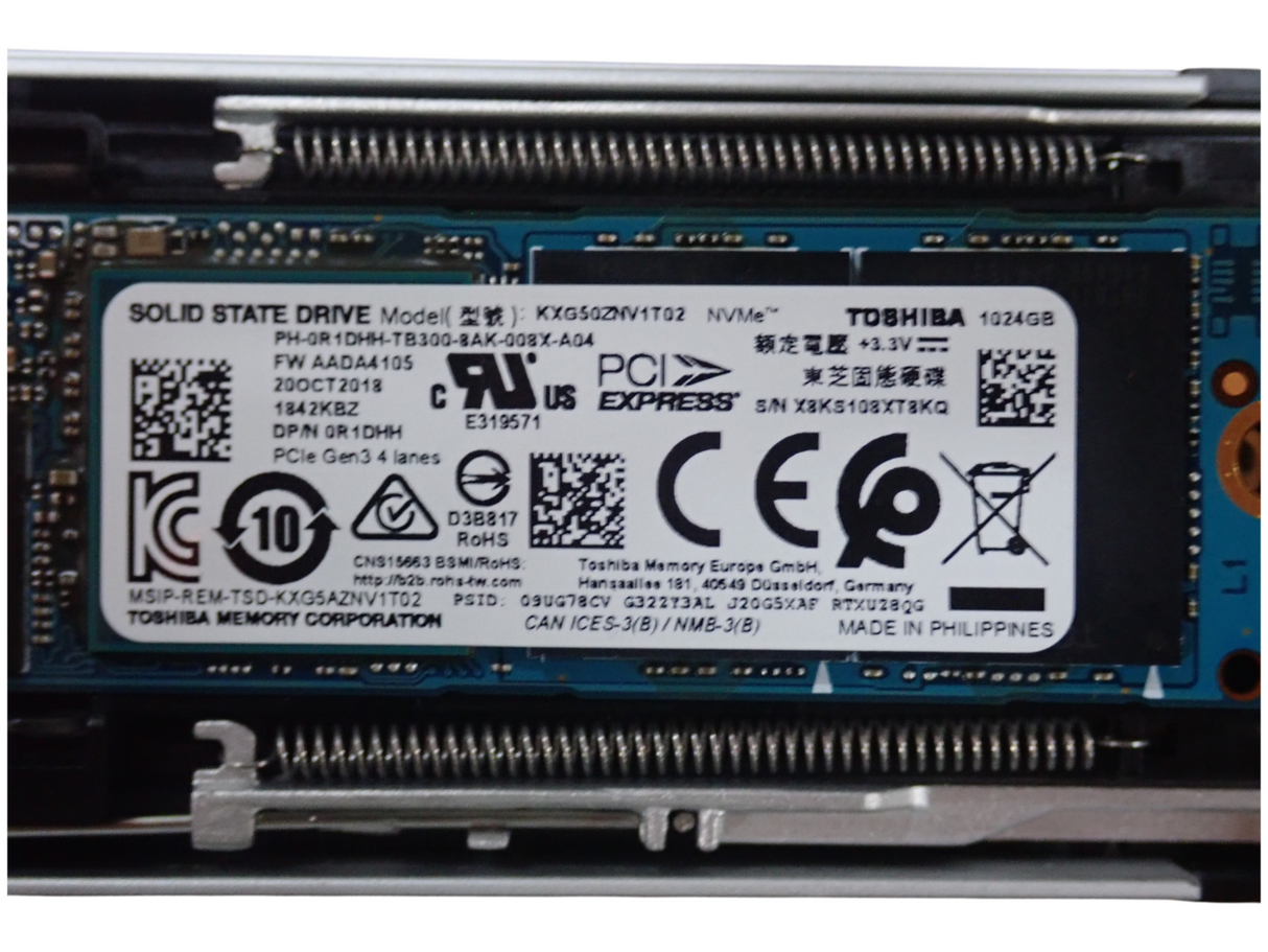 Dell 1TB M.2 NVMe Gen3 M.2 2280 Solid State Drive SSD 0R1DHH R1DHH KXG50ZNV1T02