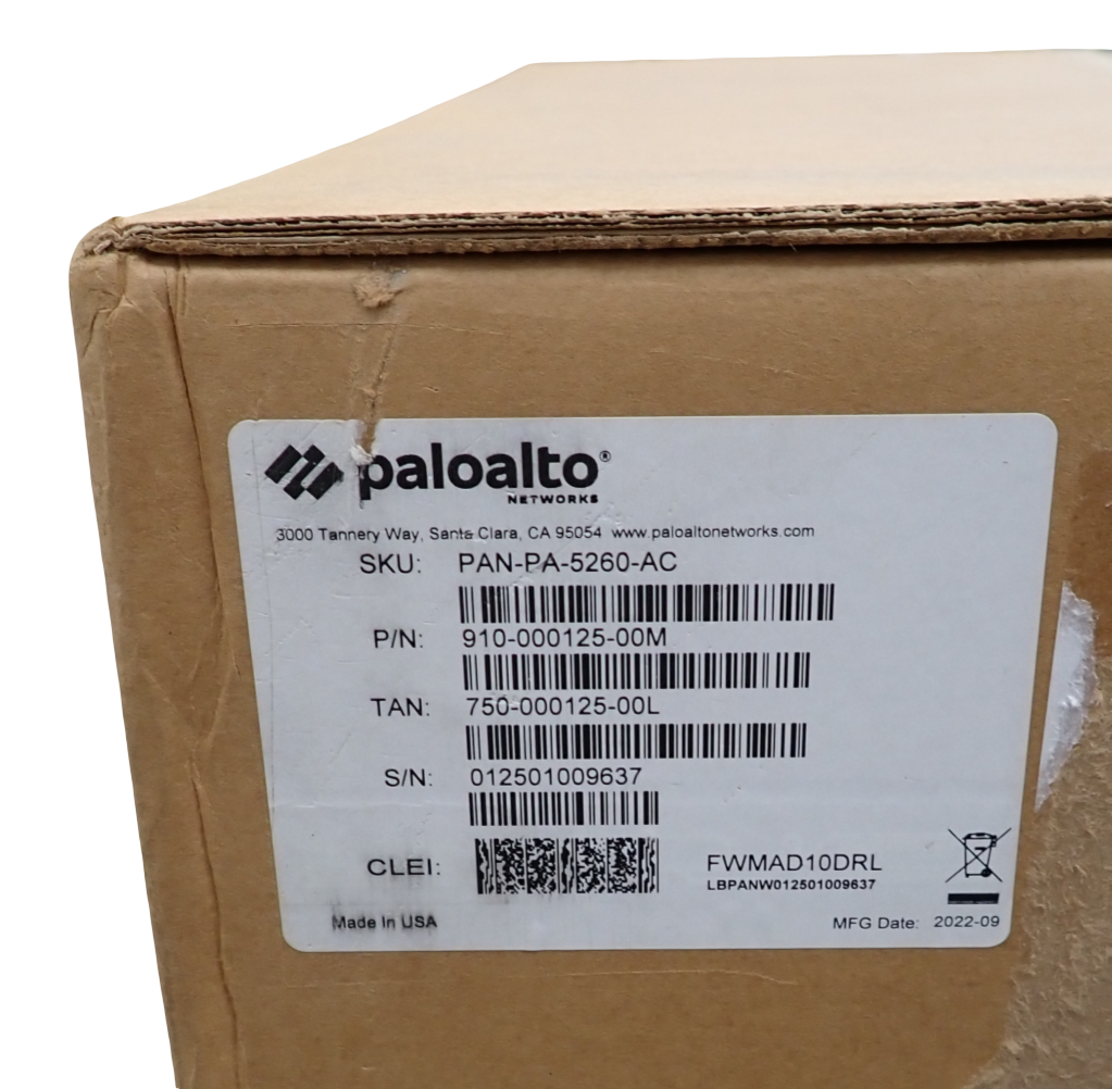 New Palo Alto Networks PAN-PA-5260-A PA-5200 Series 40G/100G Firewall Appliance