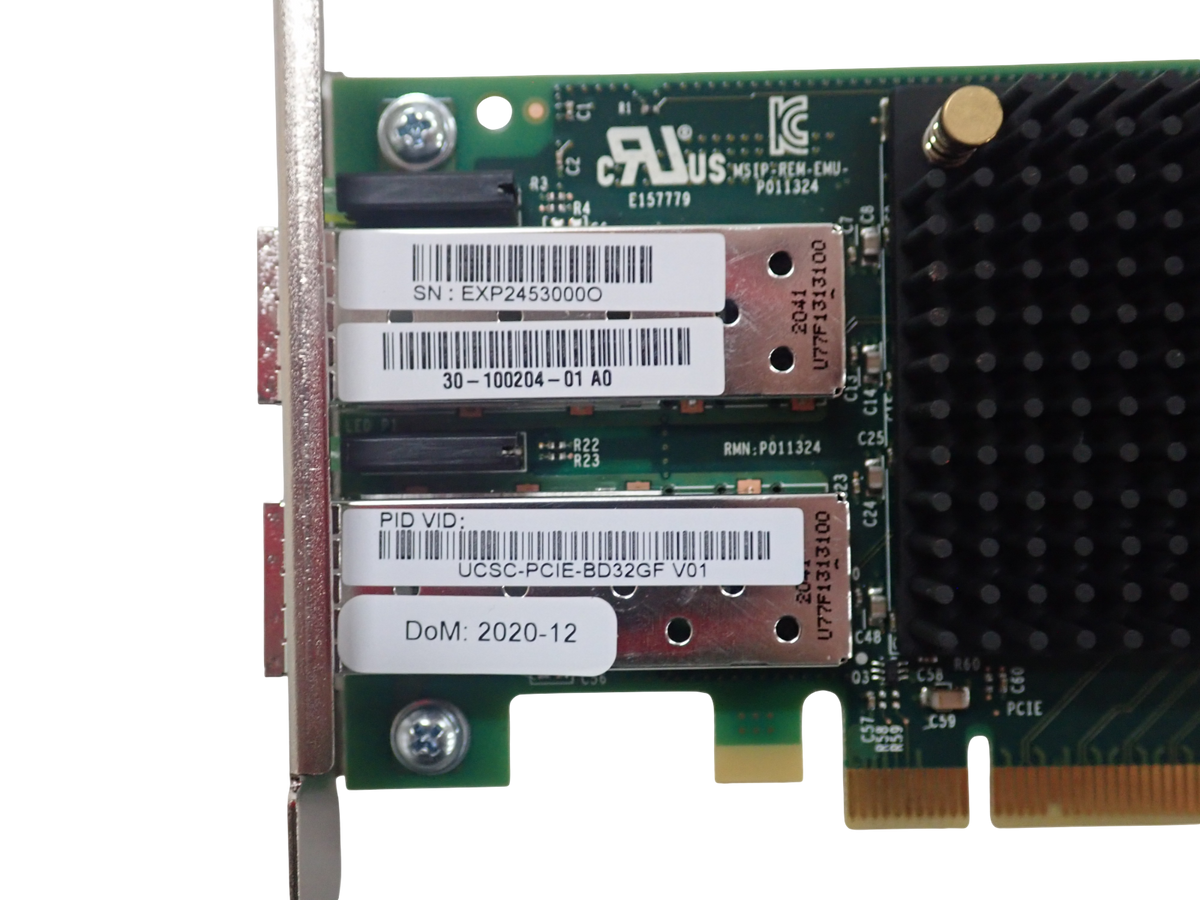 Cisco LPe32002-M2 UCSC-PCIE-BD32GF UCS Dual Port 32GFC Fibre Channel HBA Card