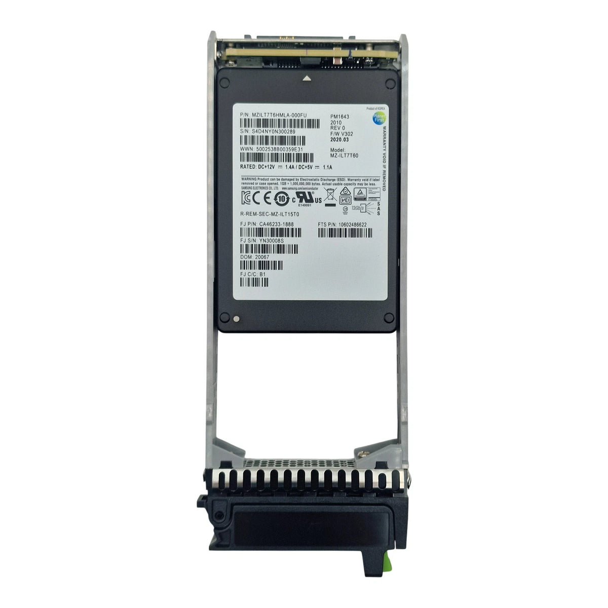 Fujitsu Eternus 7.68TB SAS 12G 2.5" SFF SSD Solid State Drive CA08226-E637