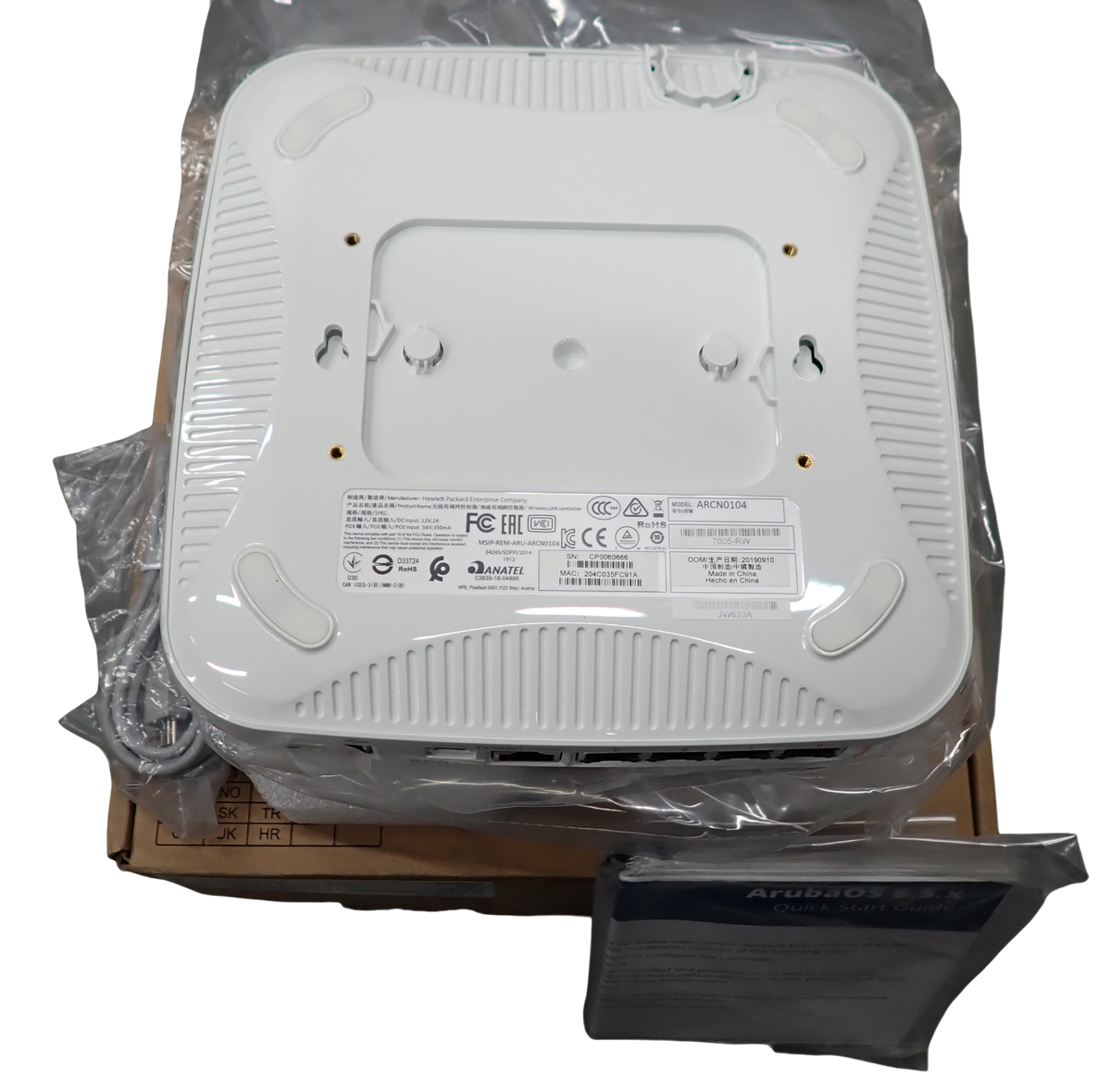 New HPE Aruba Networks 7005 Wireless Mobility Controller ARCN0104 7005-RW JW633A