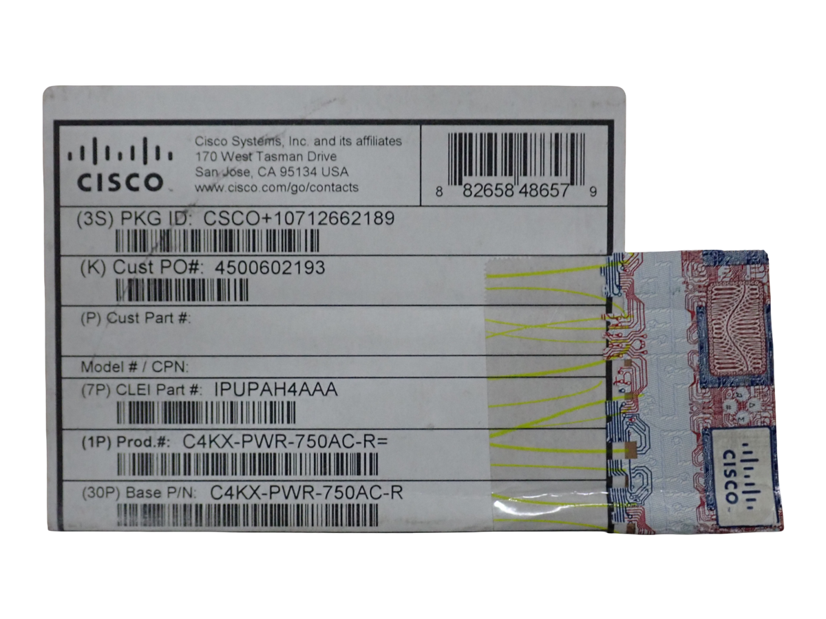 NEW CISCO Catalyst 4500X 750W C4KX-PWR-750AC-R HotSwap Power Supply 341-0462-01