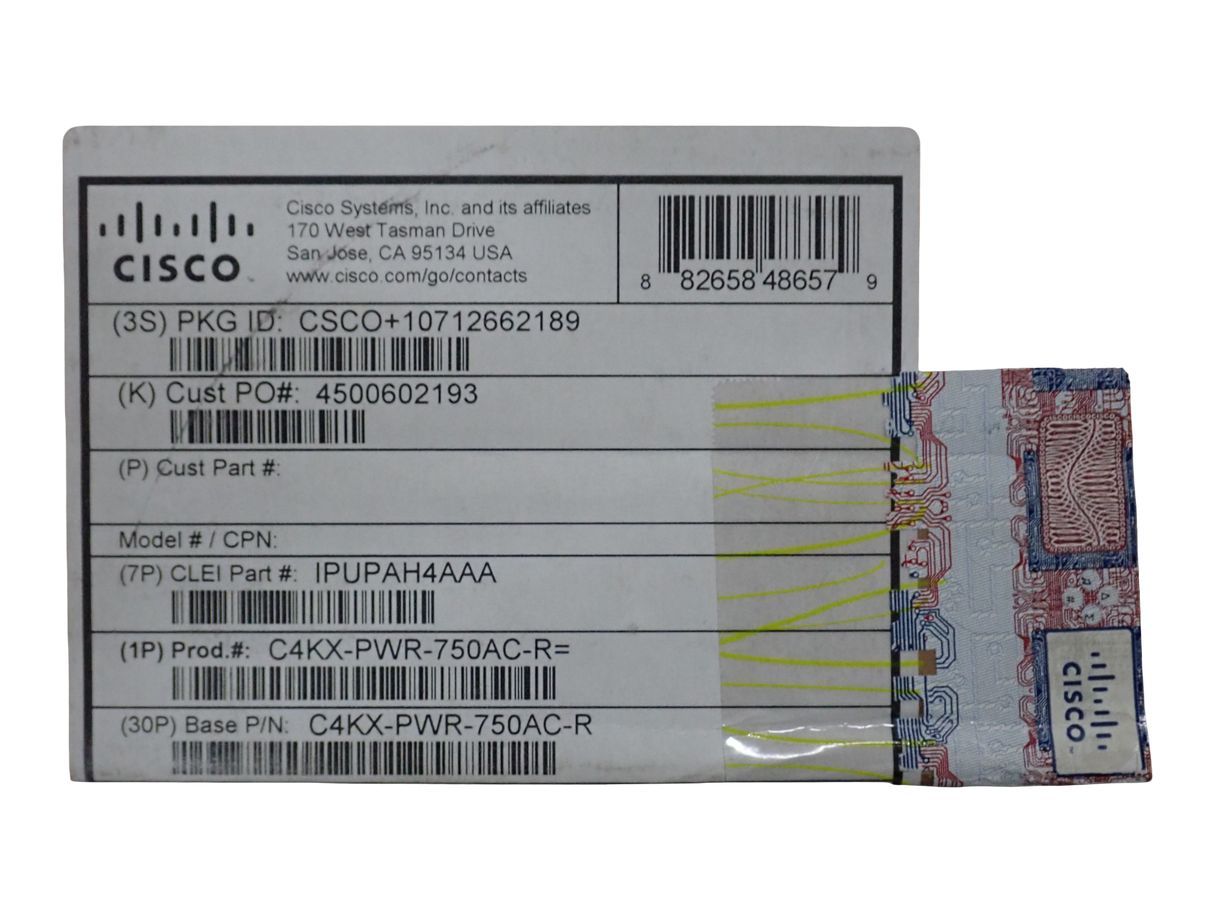 NEW CISCO Catalyst 4500X 750W C4KX-PWR-750AC-R HotSwap Power Supply 341-0462-01