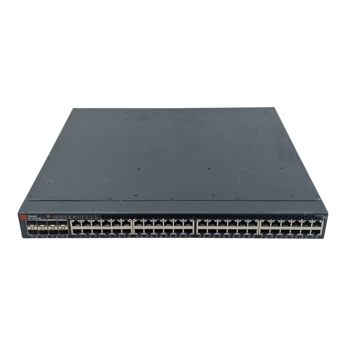 Brocade ICX 6610-48 48x 1GbE RJ45 + 8x 1/10Gb SFP+ 1U Rack Switch ICX6610-48-PE