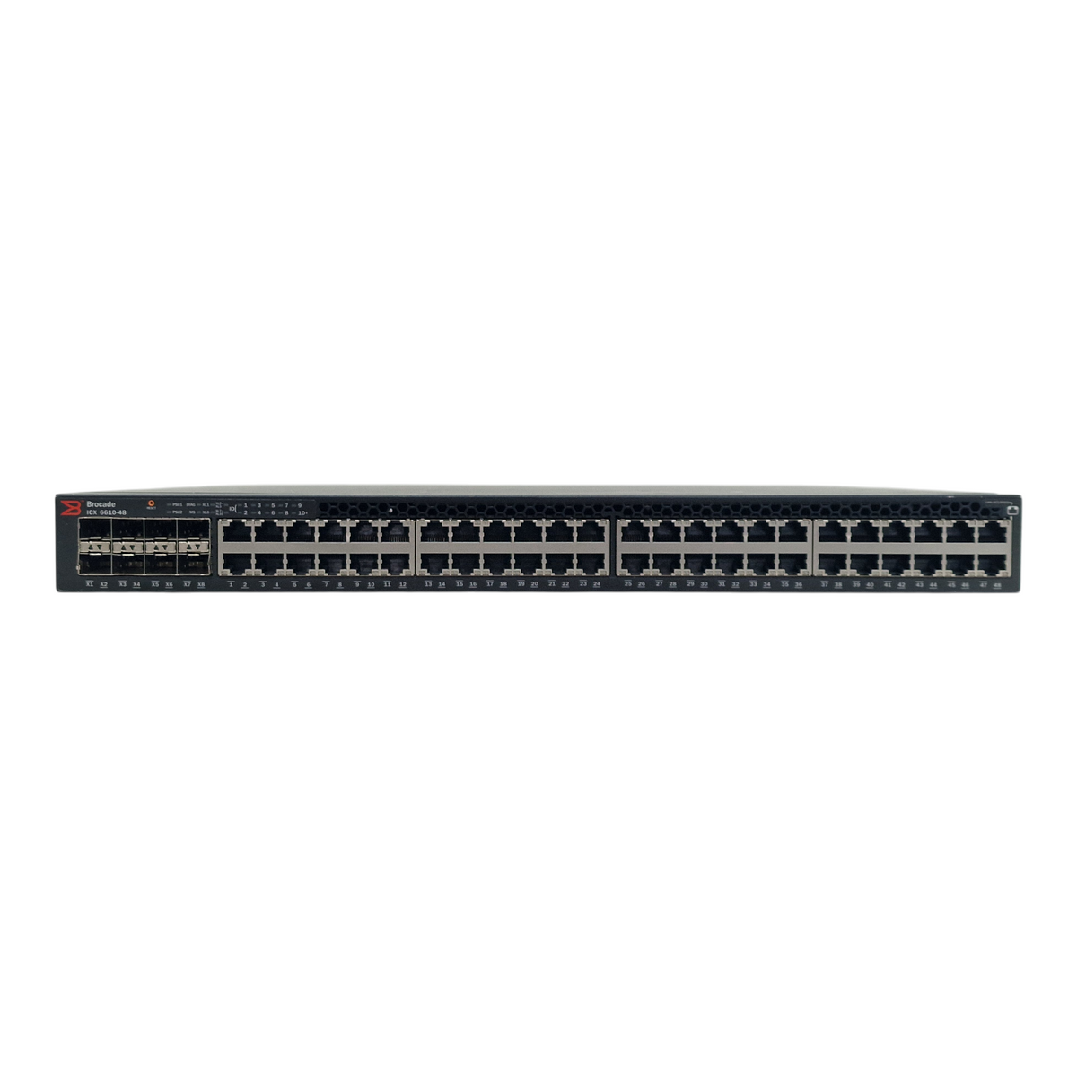 Brocade ICX 6610-48 48x 1GbE RJ45 + 8x 1/10Gb SFP+ 1U Rack Switch ICX6610-48-PE