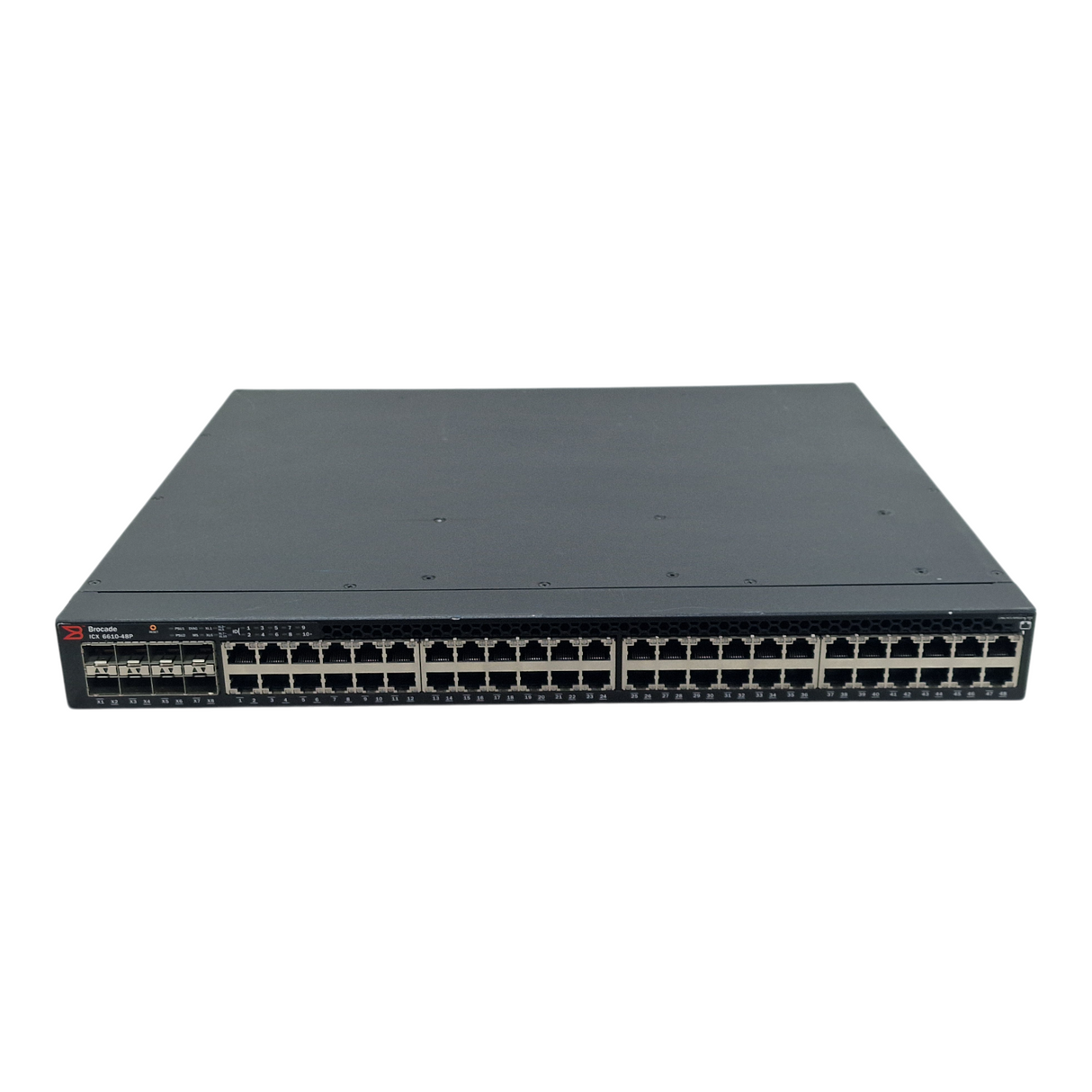 Brocade ICX 6610-48P 48x 1GE PoE+ RJ45 +8x 1/10GE SFP+ Rack Switch ICX6610-48P-E