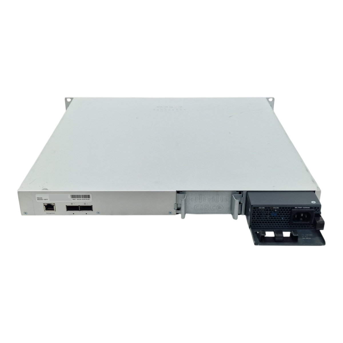 Cisco Meraki MS250-48FP 48x 1GbE RJ45 PoE + 4x 10GbE SFP+ Cloud Switch UNCLAIMED