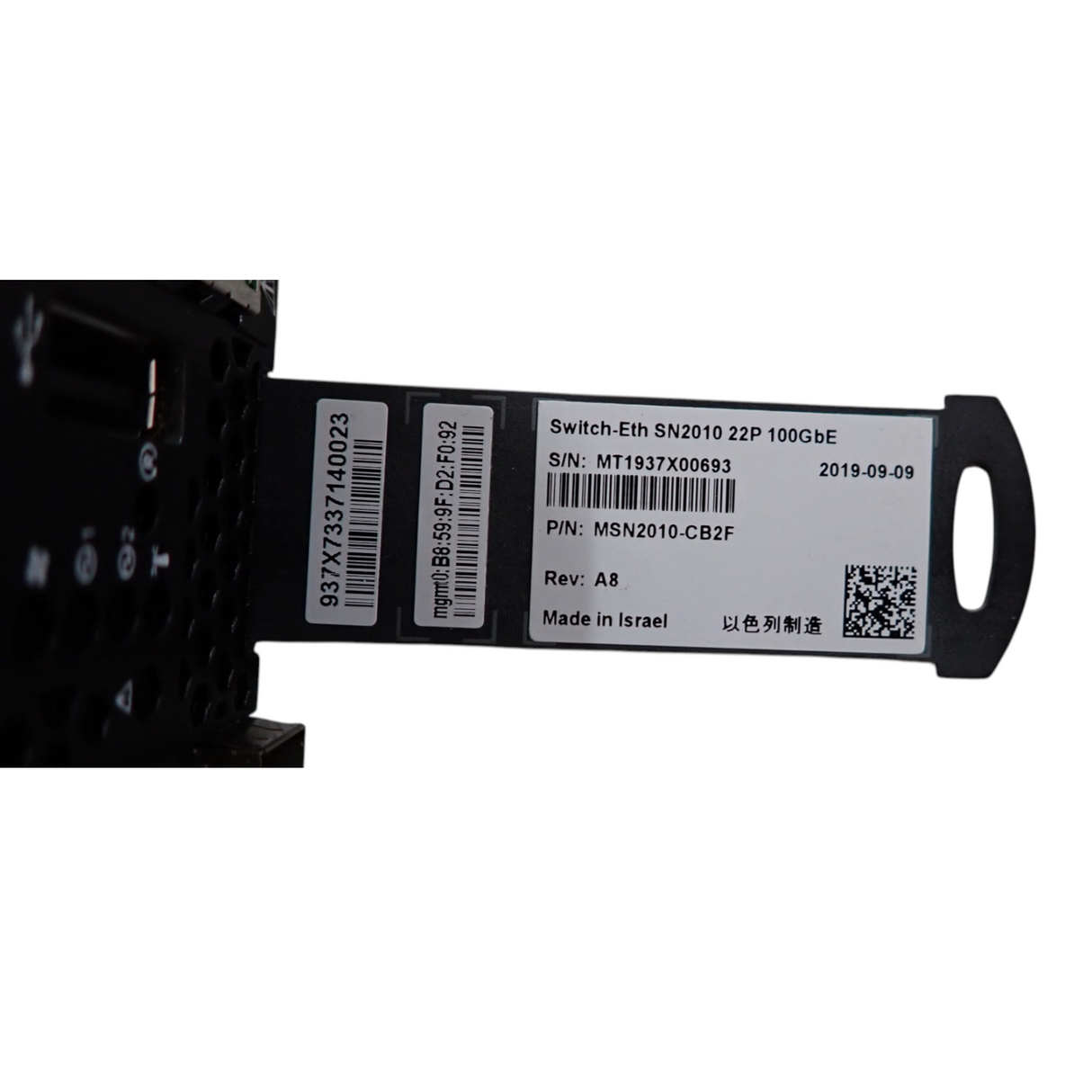 Mellanox SN2010 18x 25Gb SFP28 4x 100Gb QSFP28 Managed Switch MSN2010-CB2F ONYX