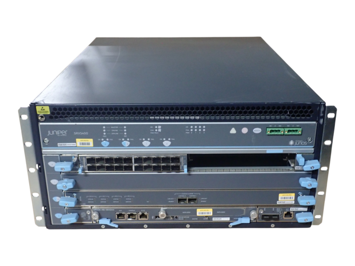 Juniper Networks SRX5400X 1x SRX5K-RE-1800X4 1x SRX-MIC-20GE-SFP 5U Firewall
