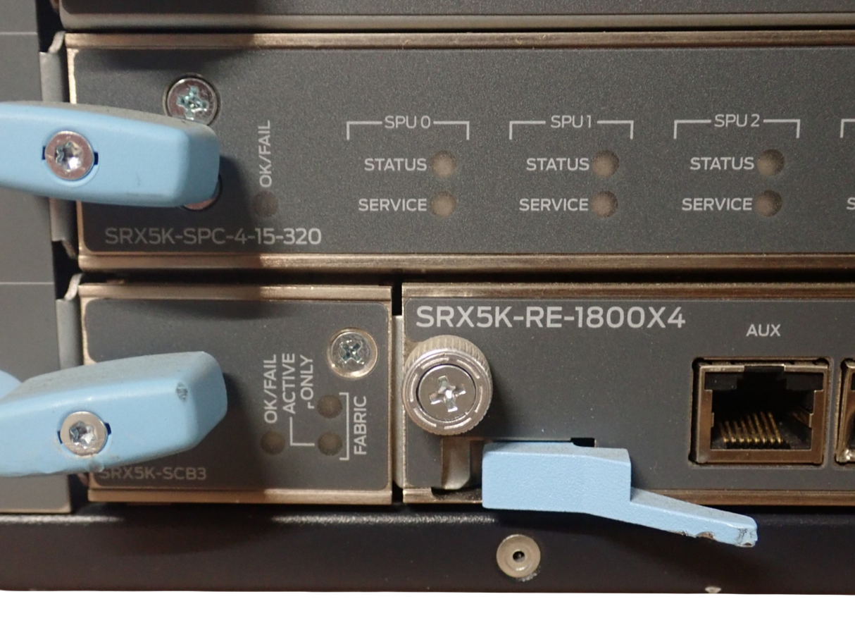 Juniper Networks SRX5400X 1x SRX5K-RE-1800X4 1x SRX-MIC-20GE-SFP 5U Firewall
