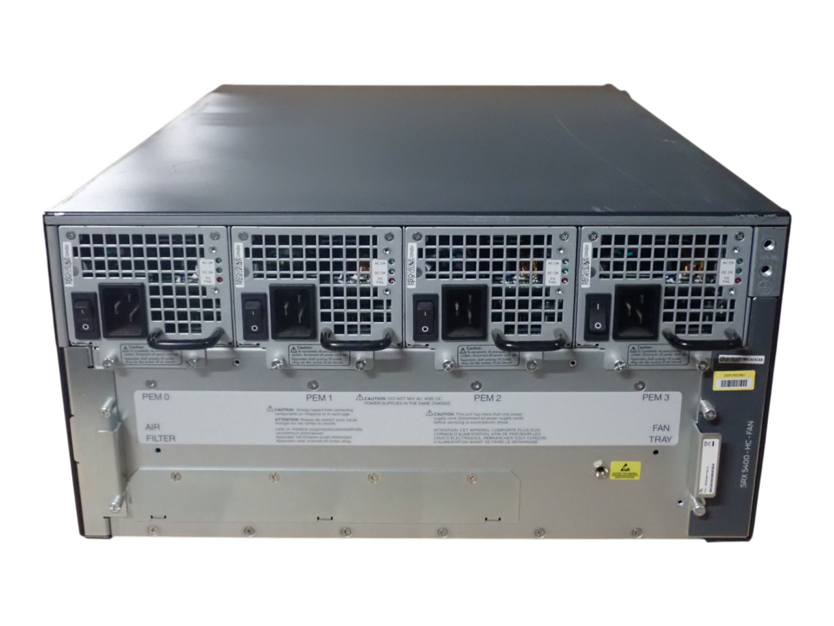 Juniper Networks SRX5400X 1x SRX5K-RE-1800X4 1x SRX-MIC-20GE-SFP 5U Firewall