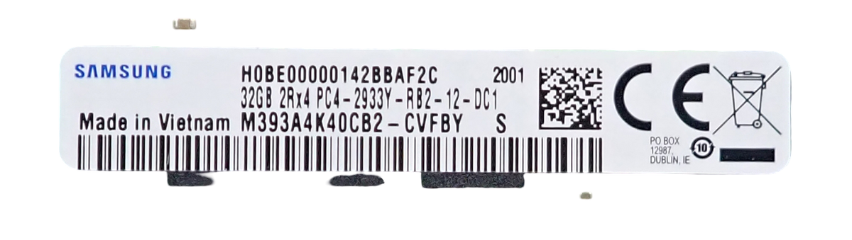 Fujitsu 32GB 2Rx4 PC4-2933Y DDR4-23400 ECC RDIMM Server Memory S26361-F4083-L332