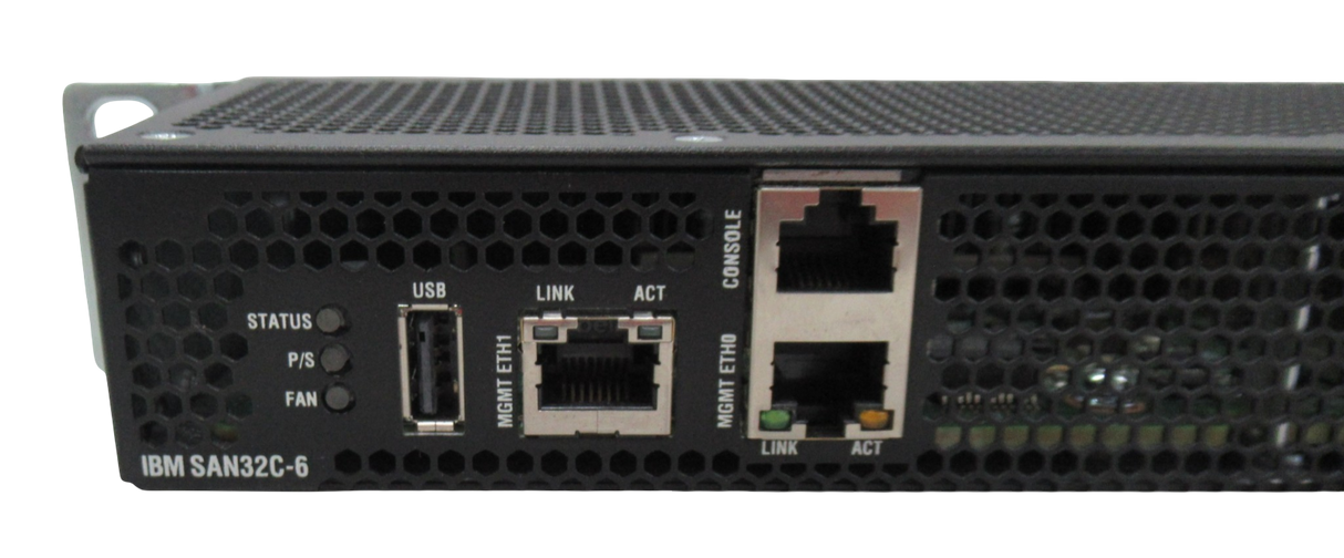 IBM SAN32C-6 16x 32Gb SFP+ Ports 16 Active B2F Fabric SAN Switch 2x PSU 8977-T32