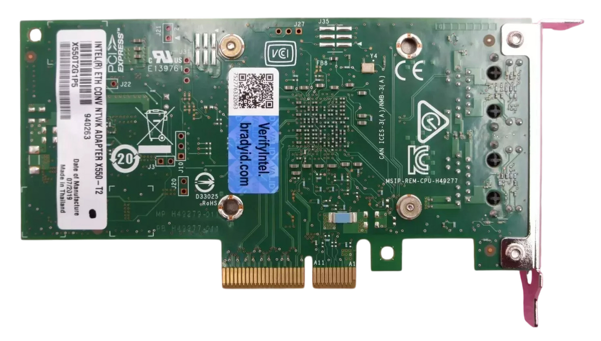 Fujitsu Intel X550-T2 2-Port 10Gb RJ45 10GBASE-T PCIe Network Adapter X550T2G1P5