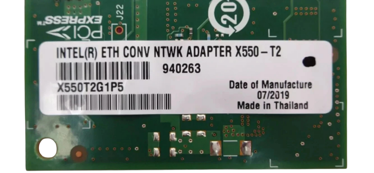 Fujitsu Intel X550-T2 2-Port 10Gb RJ45 10GBASE-T PCIe Network Adapter X550T2G1P5