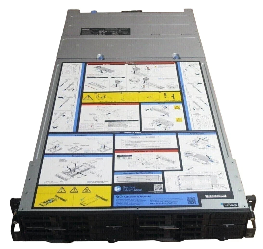 Lenovo ThinkSystem D2 +4x SD530 CTO Server Nodes 1st/2nd Gen Scalable CPU 16DIMM