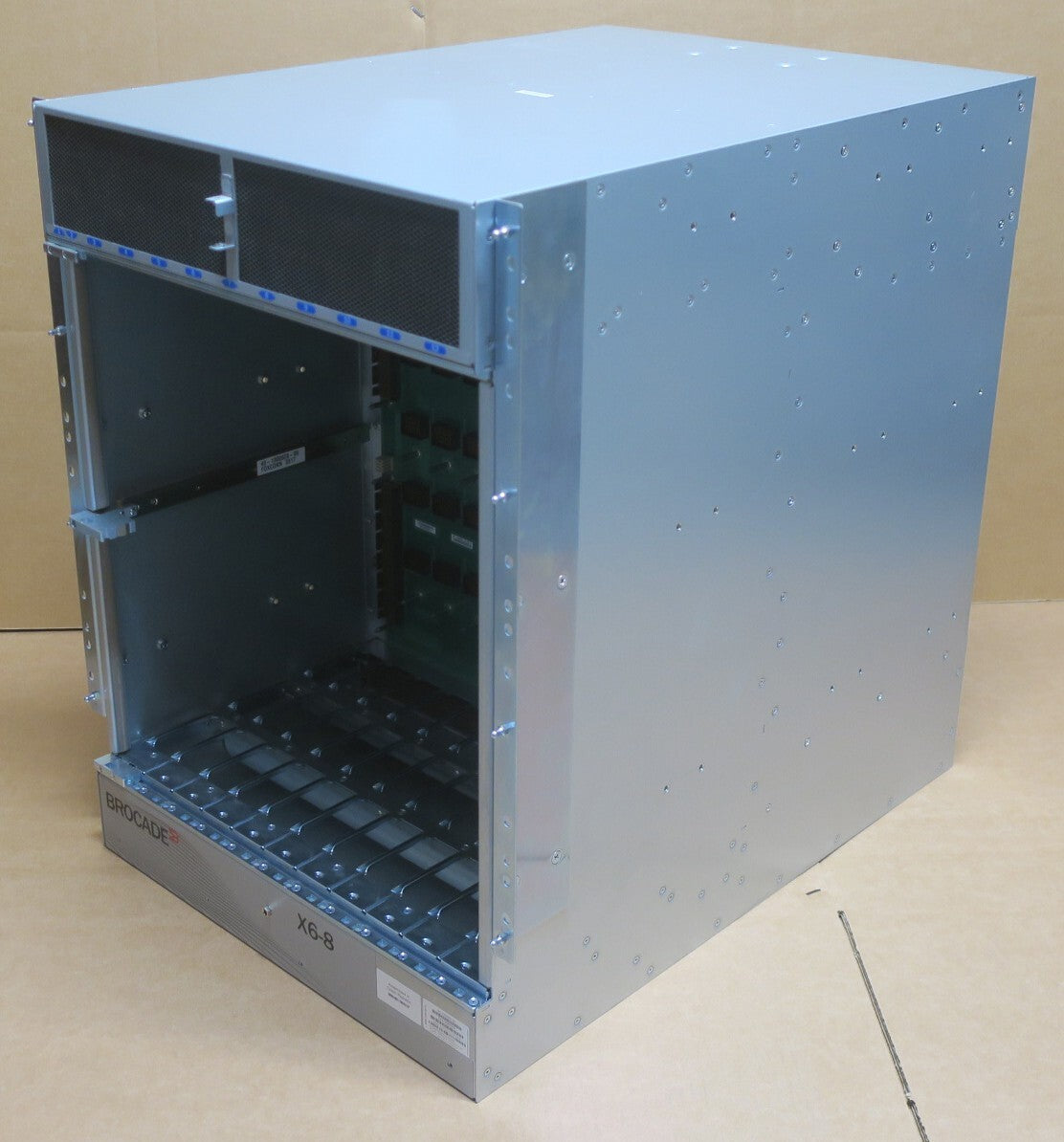Brocade X6-8 8-Slot Gen6 Director 14U Rack Switch Blade Chassis +4x PSU +3x Fans