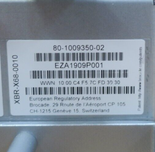 Brocade X6-8 8-Slot Gen6 Director 14U Rack Switch Blade Chassis +4x PSU +3x Fans