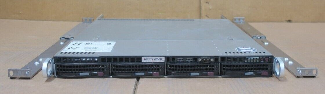 Supermicro CSE-813M Quad-Core E5-1620v3 32GB Ram 3x 1TB + 1x 300GB HDD 1U Server