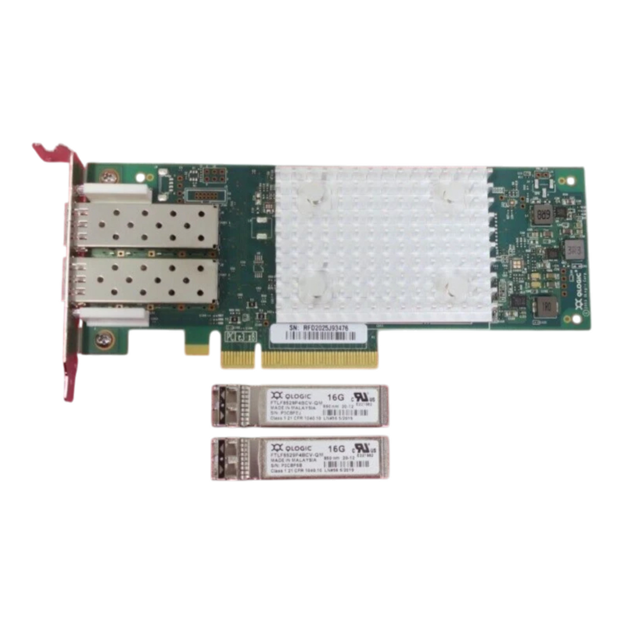 Fujitsu Dual Port 16Gb QLE2692-F Host Bus Adapter HBA S26361-F5580-L502 + SFP's