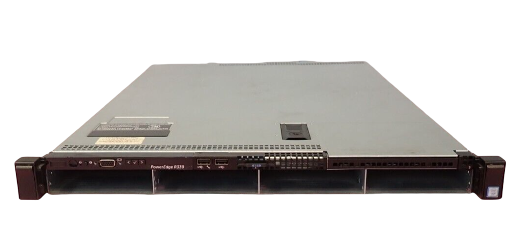 Dell PowerEdge R330 Quad-Core E3-1270V5 2x 8GB DDR4 RAM 4x 3.5" Bay 1U Server