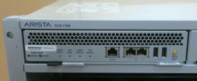 New Arista DCS-7308 8-Slot Switch Chassis EM-7328X+4PS-R + 1x EM-7300-SUP 4x PSU