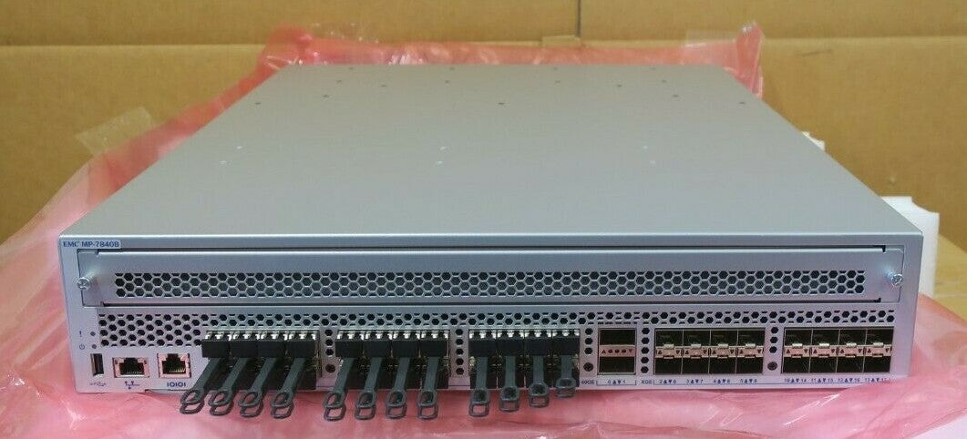 New Brocade MP-7840B 24x 16Gb FC 2x 40GbE 16x 10GbE SAN Extension Switch -71RGP