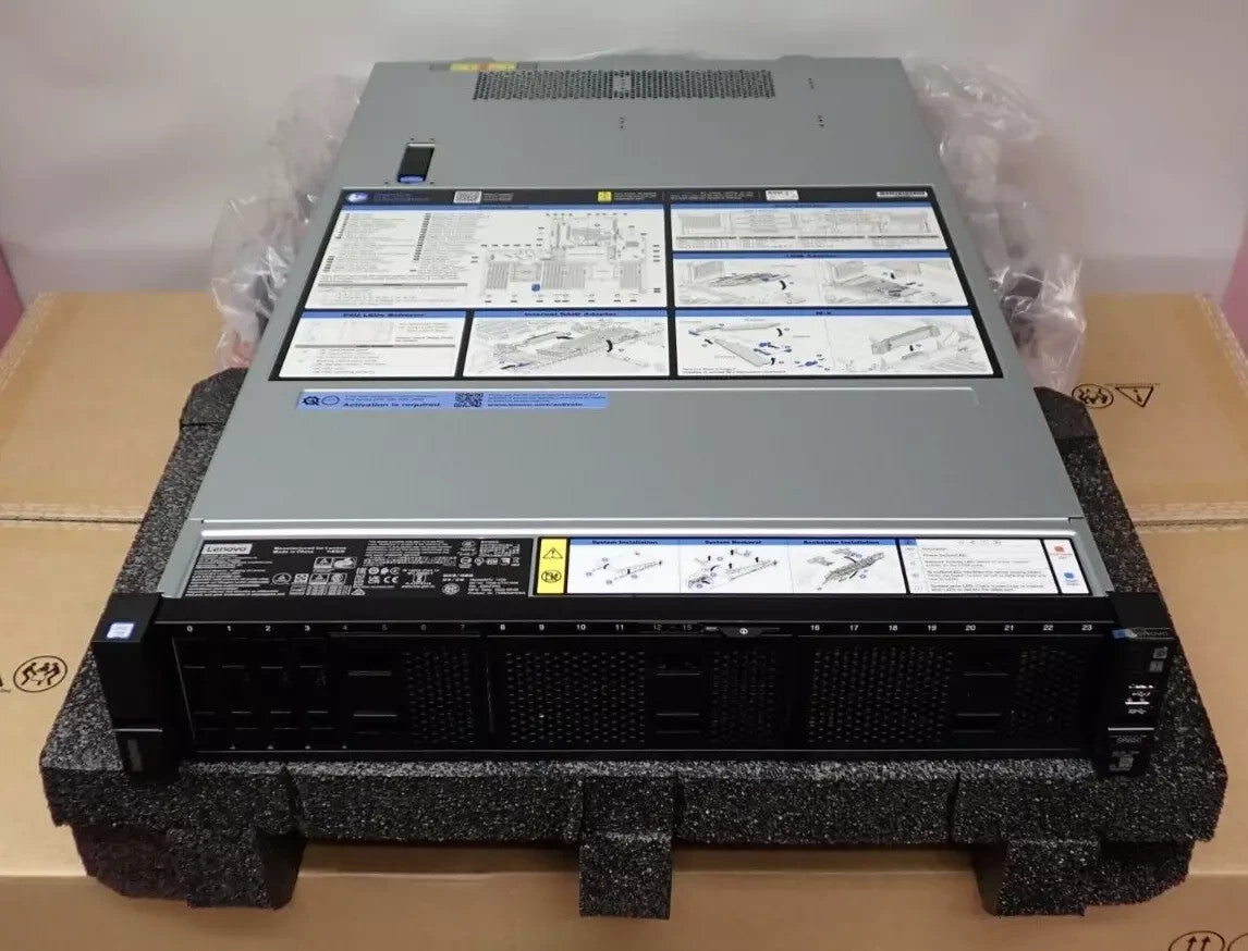 NEW Lenovo ThinkSystem SR650 2x Gen 1/2 Scalable CPU 24-DIMM 8-Bay 2U CTO Server