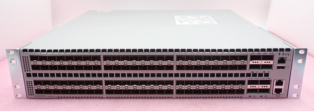 Arista DCS-7050SX2-128-R 7050X2 96x 1/10GbE SFP + 8x 40GbE QSFP+ Port Switch B2F