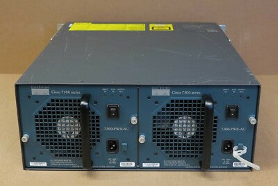 Cisco 7304 Series 4-Slot Router Chassis 1x C7304-NPE-G100 2x SPA-4FE 2x PSU/Ears