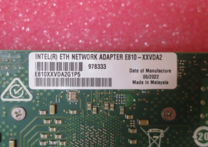 Fujitsu E810-XXVDA2 2x 25G SFP28 PCIE Network Adapter + 2x SFP S26361-F5822-L502