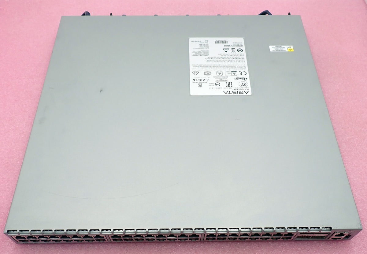 Arista 7050X DCS-7050TX-64-R 48x 1/10GbE RJ45 + 4x 40GbE QSFP+ Switch B2F 2x PSU