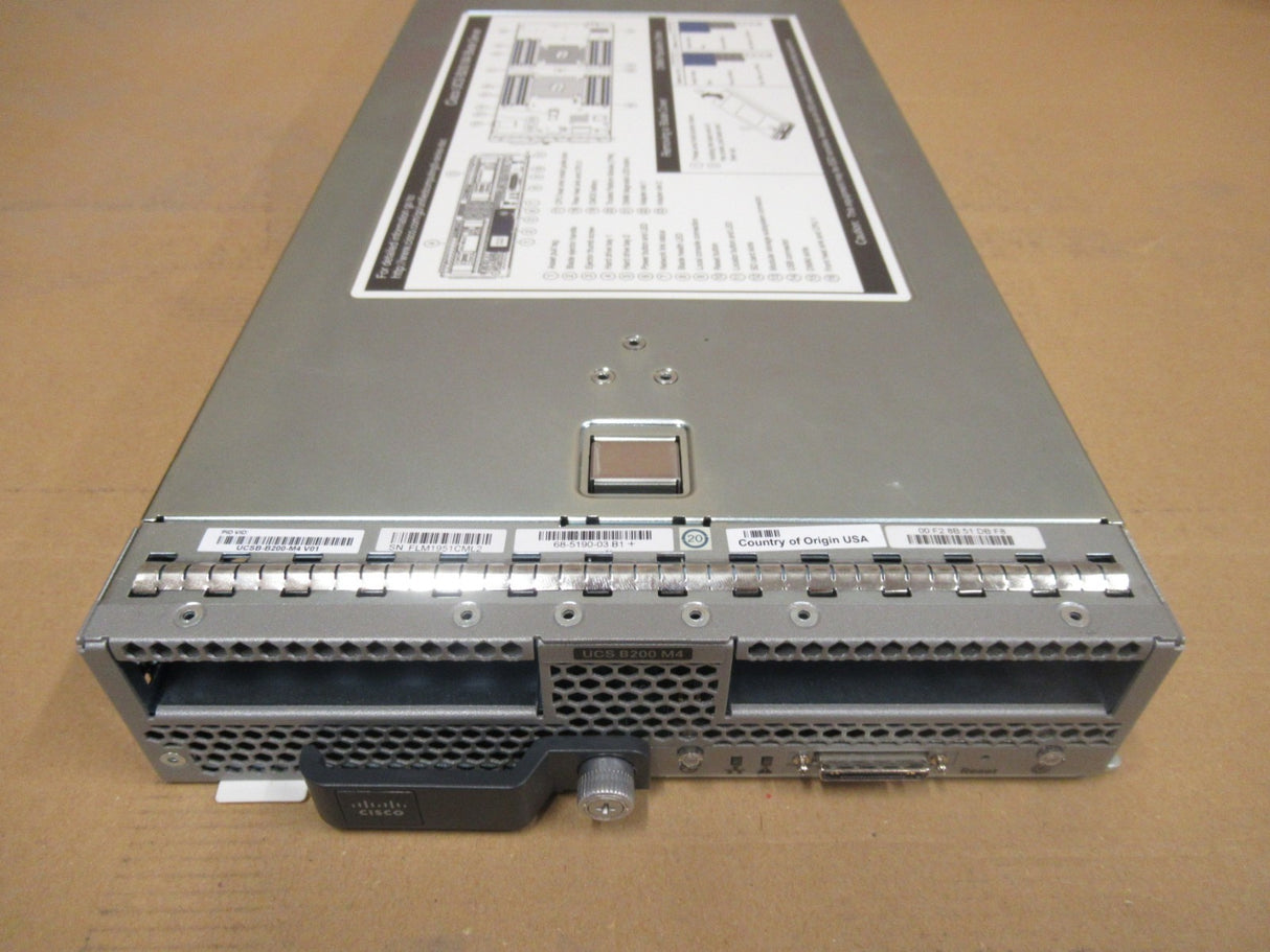 Cisco UCSB-B200-M4 UCS B200 M4 CTO Configure to Order Blade Server no CPU,no mem