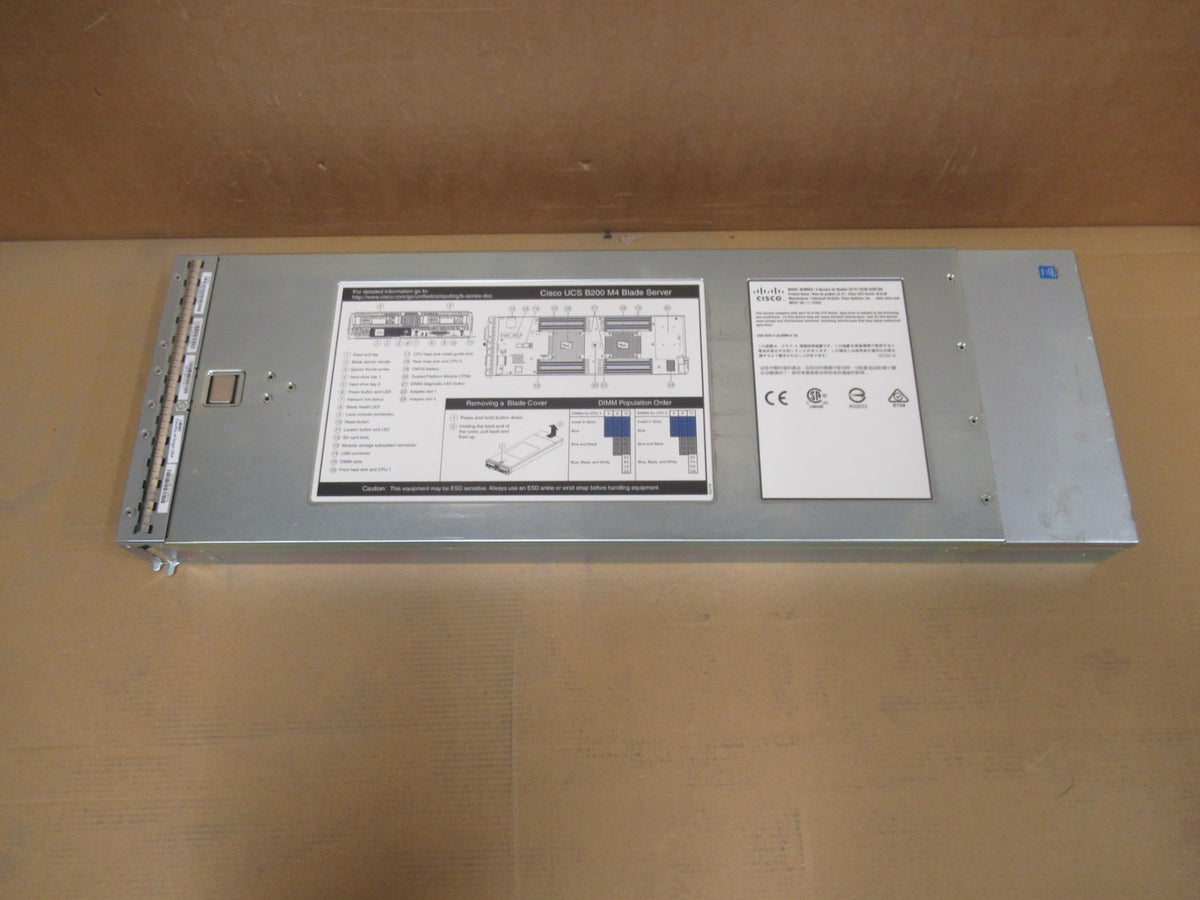 Cisco UCSB-B200-M4 UCS B200 M4 CTO Configure to Order Blade Server no CPU,no mem