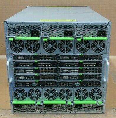 Fujitsu Primergy BX900 S1 Blade Chassis S26361-K1245-M302 6x PSU +Switch Modules