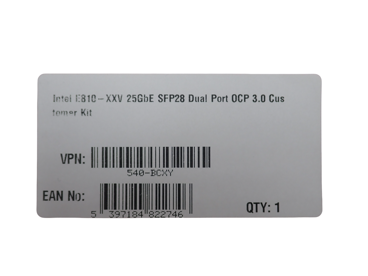 New Dell PWH3C Intel E810-XXV SFP28 2x 25/10/1GbE OCPv3 Network Adapter 540-BCXY