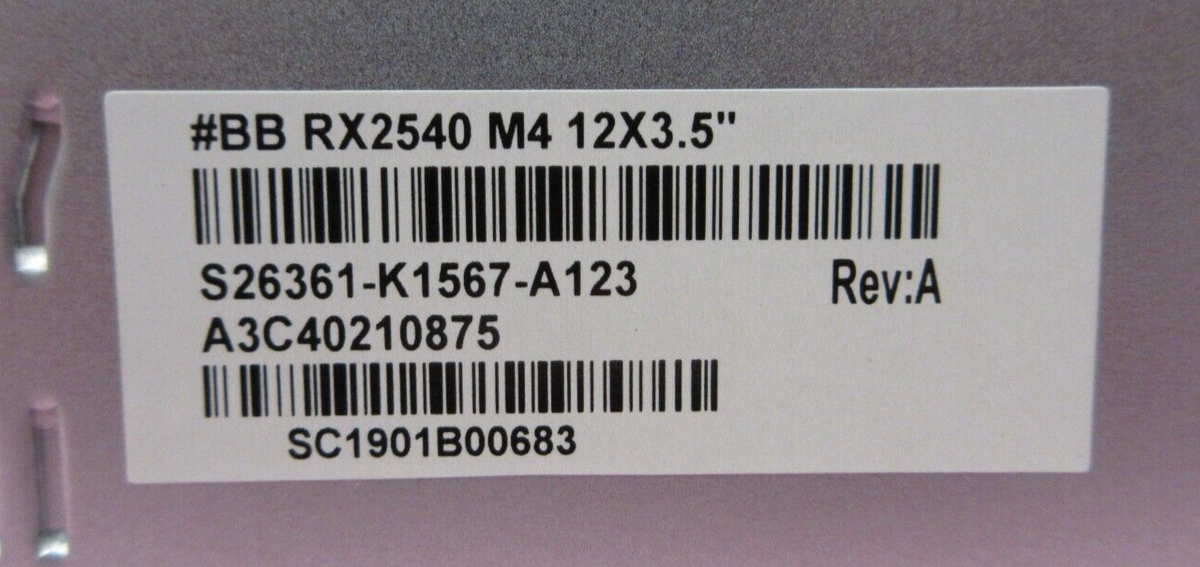 Fujitsu Primergy RX2540 M4 2x Xeon Scalable 12-Bay 3.5" SAS CP403i 2U CTO Server
