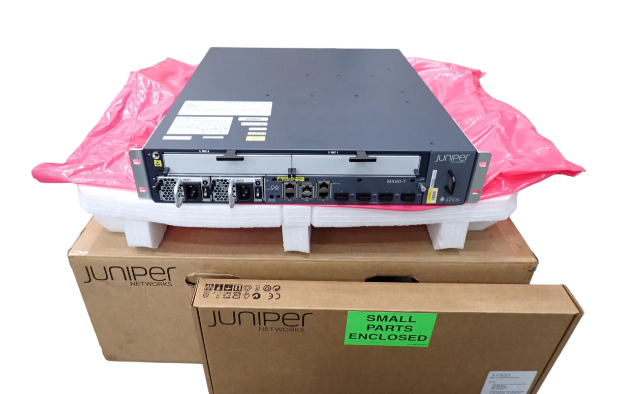 Juniper MX80-T 6-Slot 2U Modular Dual PSU Enterprise Router with Timing Support