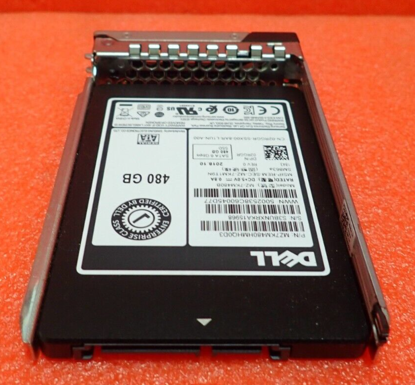 Dell PowerEdge 480GB 2.5" SATA 6Gb/s MLC Mixed Use SSD 2RGGR MZ-7KM480B