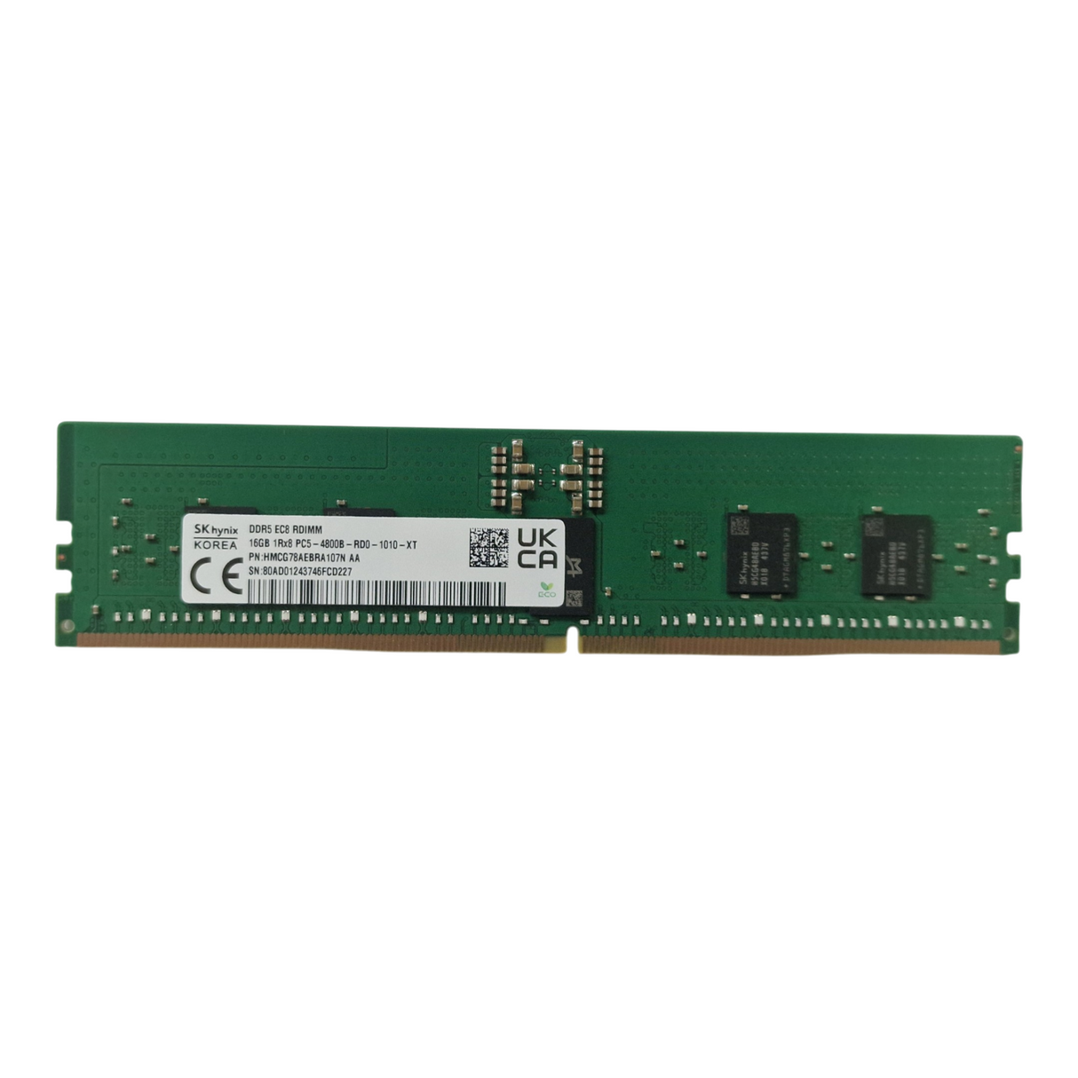 SK Hynix HMCG78AEBRA107N Lenovo 16GB 1Rx8 PC5-4800B ECC RDIMM Memory 5M31E39652