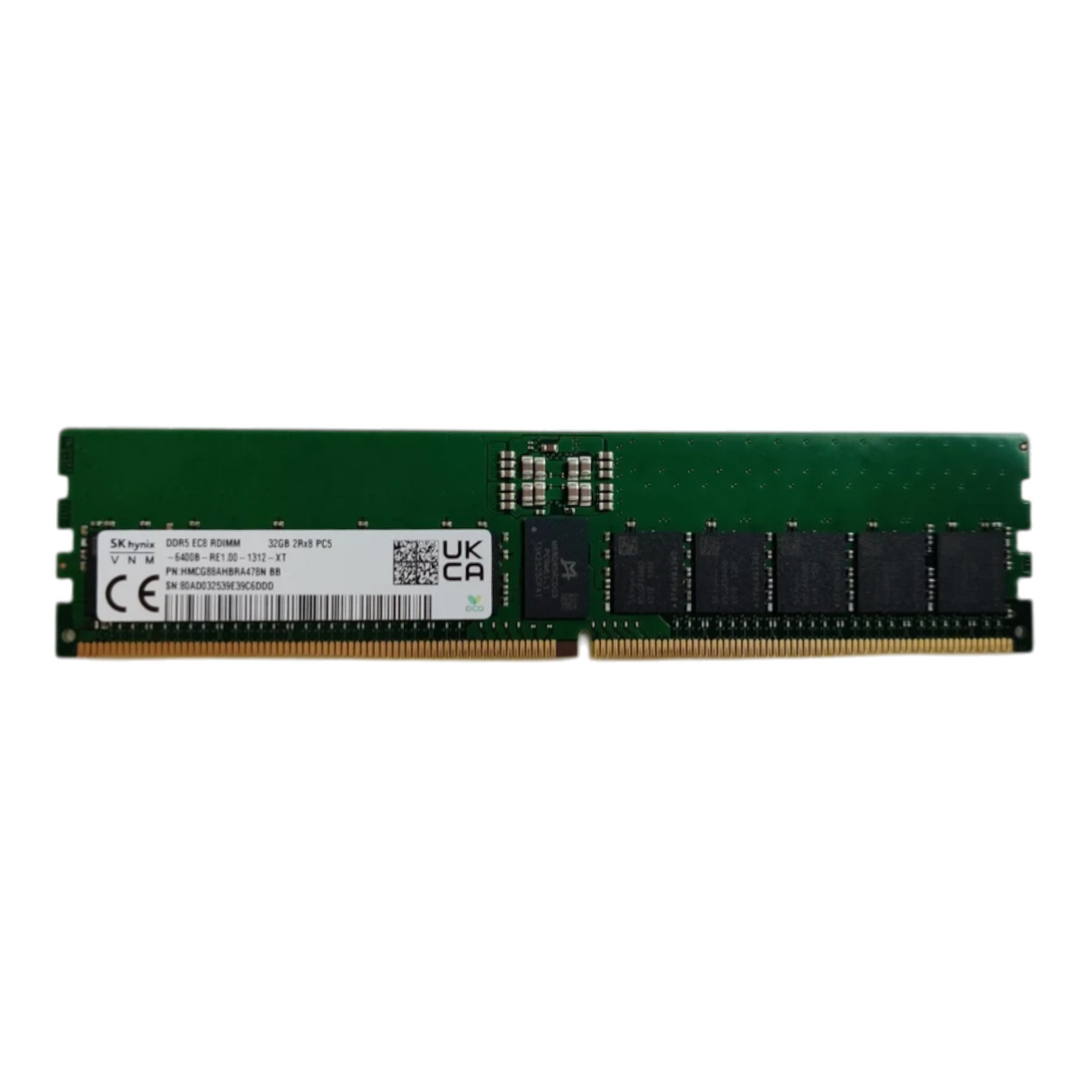 New SK Hynix 32GB 2Rx8 PC5-6400B DDR5-51200 ECC RDIMM Memory HMCG88AHBRA478N