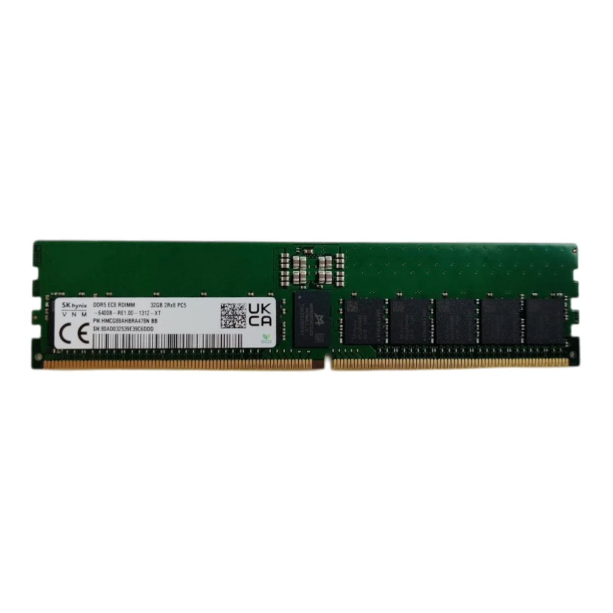 New SK Hynix 32GB 2Rx8 PC5-6400B DDR5-51200 ECC RDIMM Memory HMCG88AHBRA478N