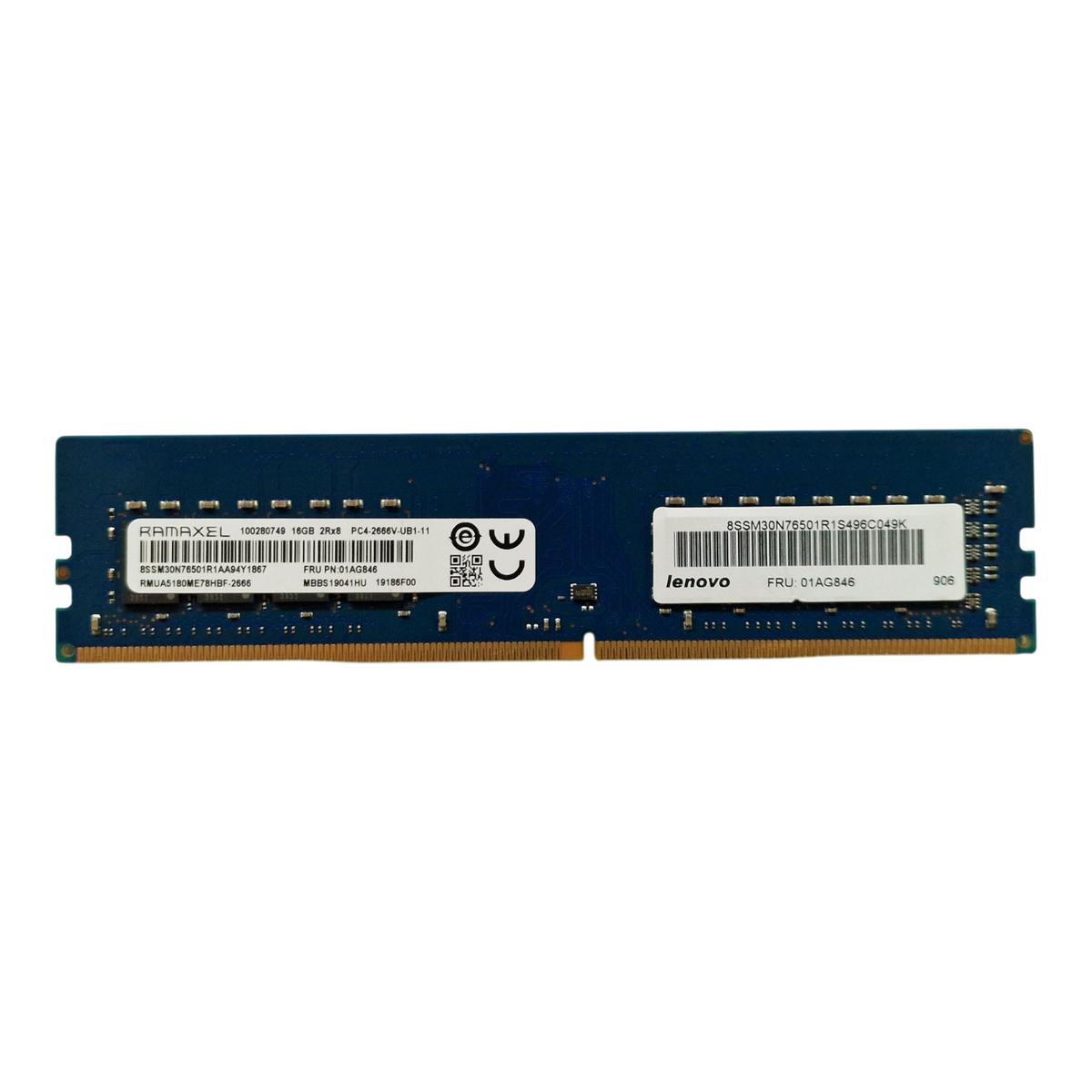 Ramaxel RMUA5180ME78HBF Lenovo 16GB 2Rx8 PC4-2666V Non-ECC UDIMM RAM 01AG846