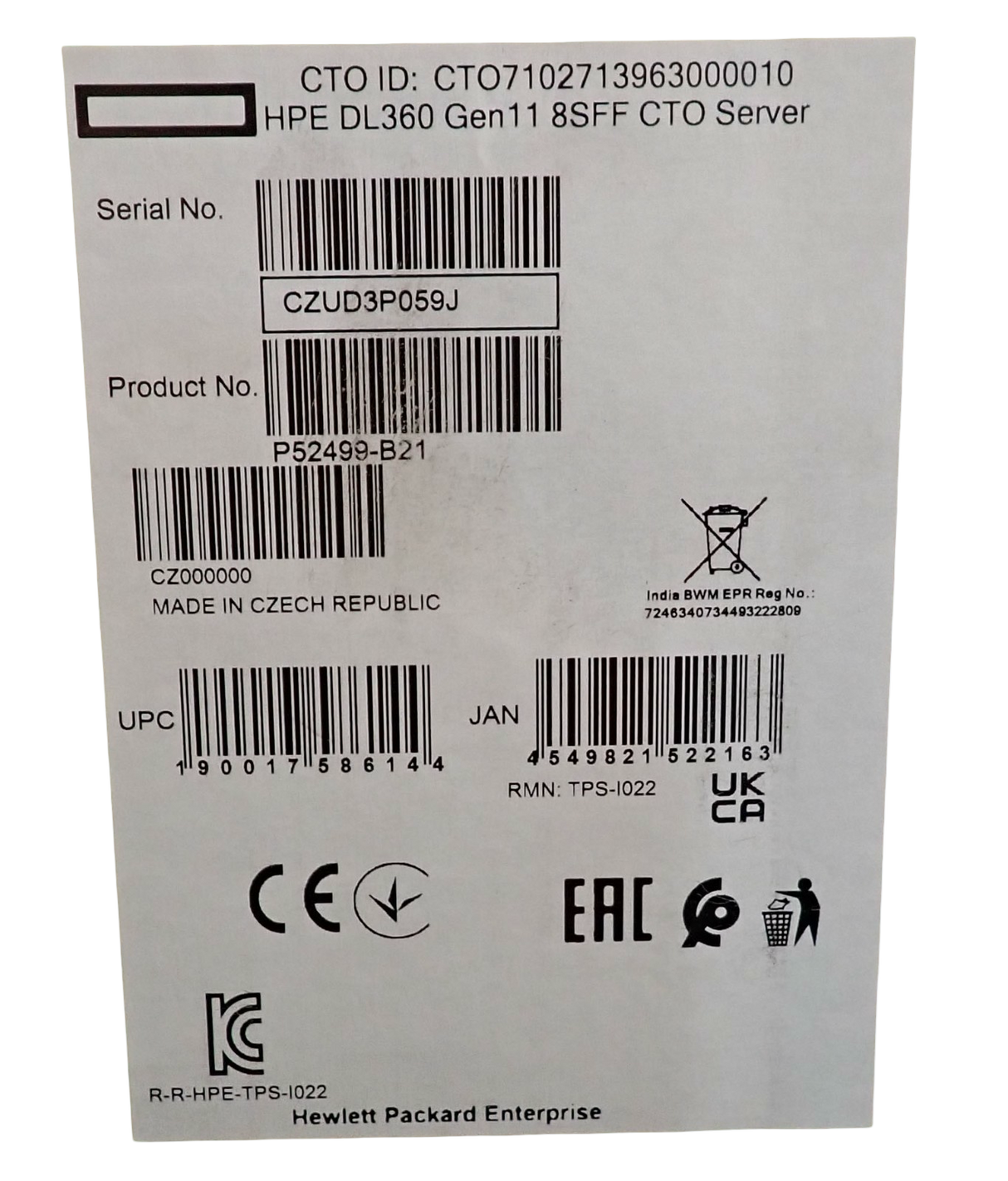 NEW HPE DL360 Gen11 2x Gen4/5 Scalable CPU 1U Rack Server with 2 x PSU, RAID,OCP