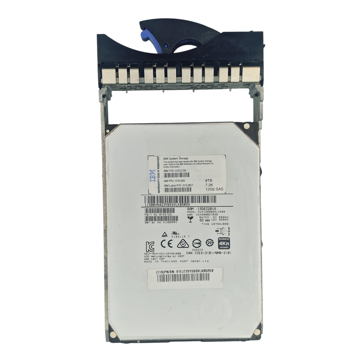 IBM Ultrastar He8 8TB 7.2k SAS 12G 4Kn 3.5" Enterprise HDD 01EJ739 01EJ583