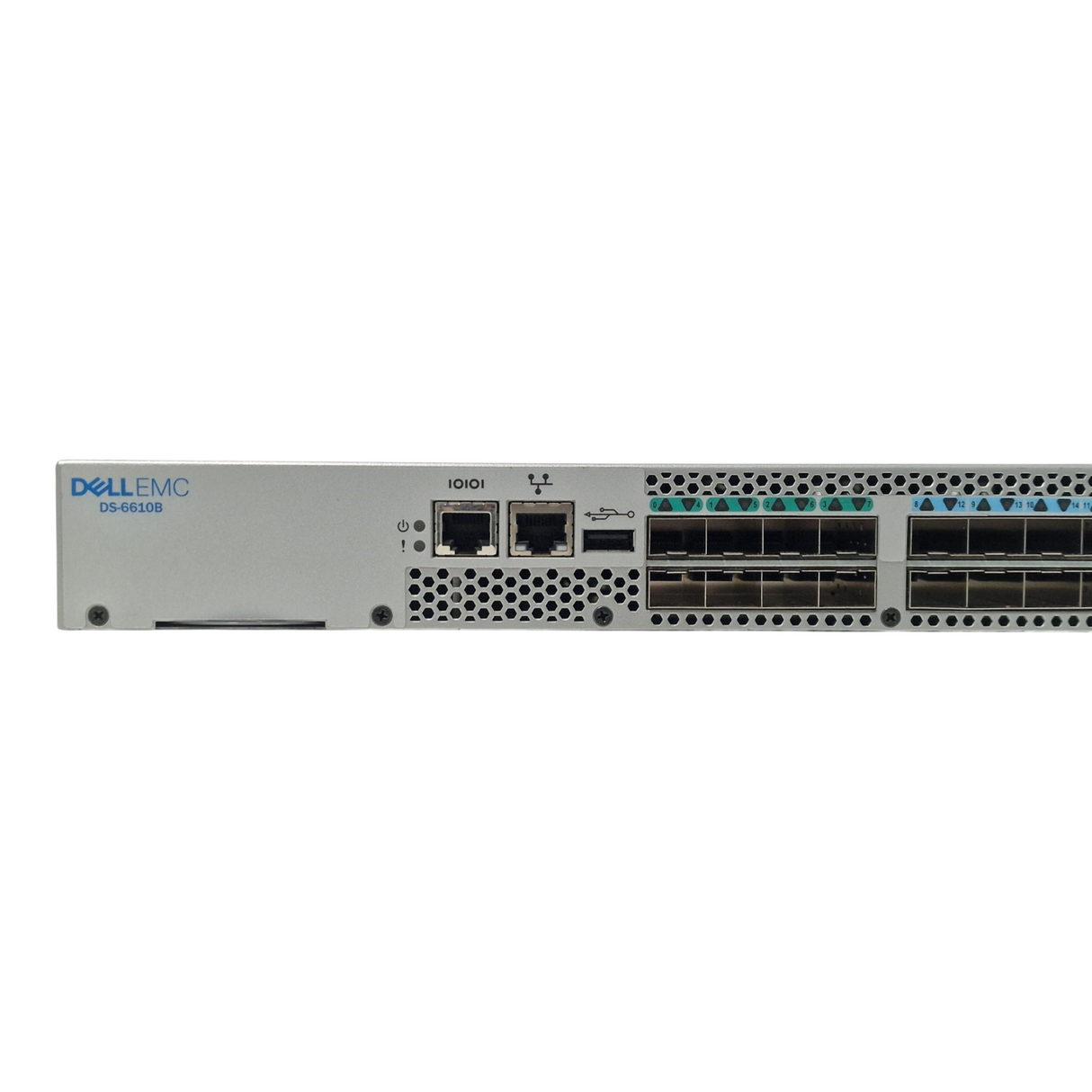 Brocade Dell DS-6610B G610 24x 32Gb SFP+ (8 Active) FC Switch EM-G610-8-16G-0